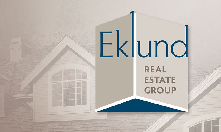 Logo, business card, stationery, and postcard design for Eklund Real Estate Group